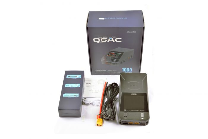 Зарядний пристрій кватро ToolKitRC Q6AC 1-6S 400W/1000W с/БП