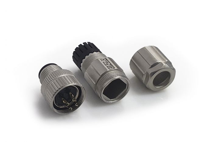 Конектор M12 CAZN M12-P4В-GWAP9