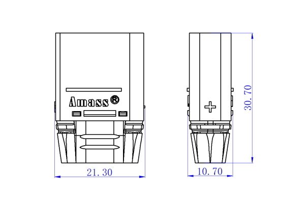 500 шт - Конектори AMASS XT90H Male