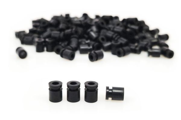 Демпфери M3x8мм гумові для електроніки 1000 шт (чорний)