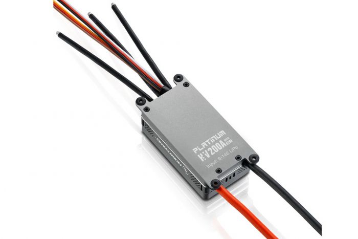 Регулятор ходу HOBBYWING PLATINUM V4.1 200A HV SBEC 5-14S для авіамоделей