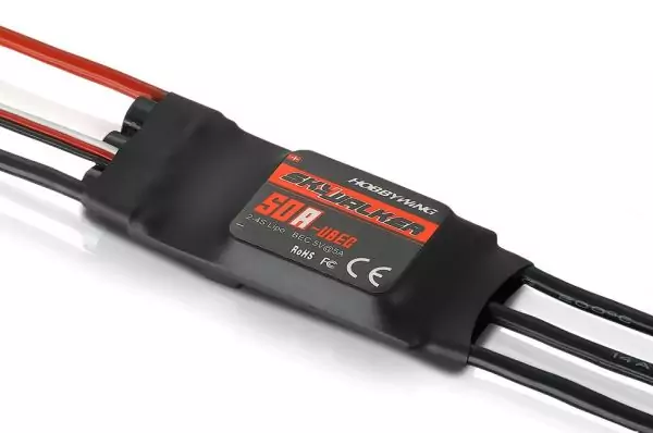 Регулятор HOBBYWING SKYWALKER 50A UBEC 2-4S для авіамоделей