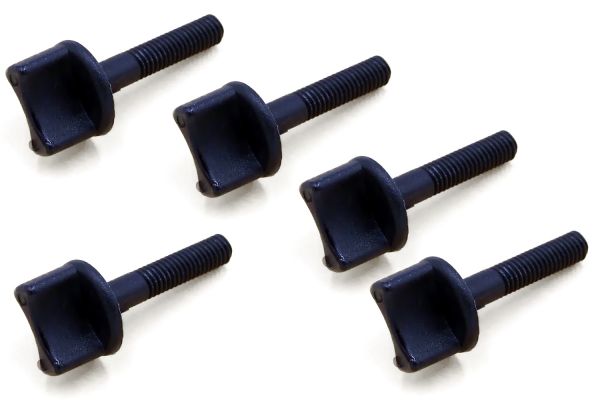 Нейлонові гвинти 5 шт Haoye M6 30мм (чорний)