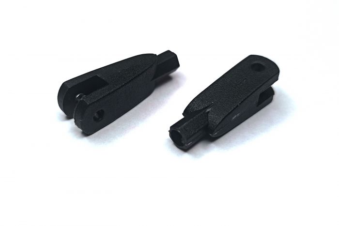 Наконечники тяг нейлонові 2 шт Haoye Φ3x27мм (чорний)