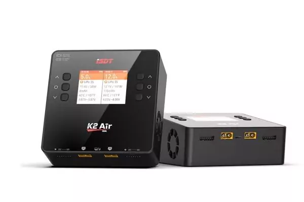 Зарядний пристрій дуо універсальний ISDT K2 AIR 20A AC/DC 200W/500W з блоком живлення