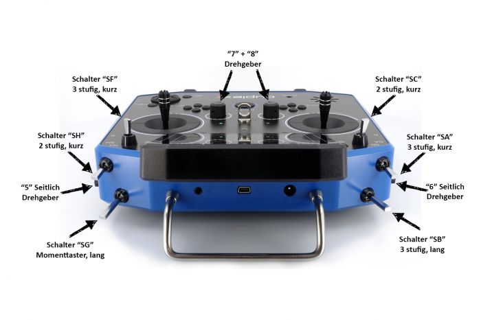 Пульт керування JETI model Duplex DS-16 II (синій карбон)