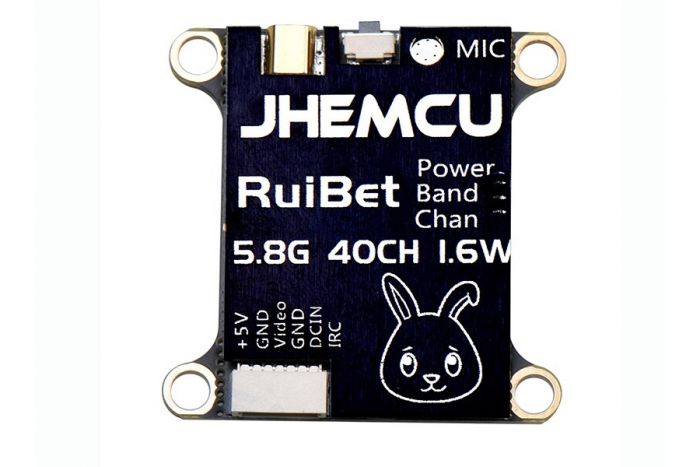 Відеопередавач FPV JHEMCU Tran-3016W 5.8GHz 25-1600mW 40 каналів