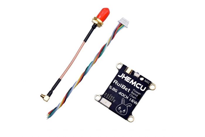 Відеопередавач FPV JHEMCU Tran-3016W 5.8GHz 25-1600mW 40 каналів