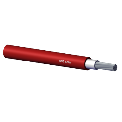 Кабель для солнечных панелей KBE Solar DB+ 6,00 Q red (RT) verz EN 50618, IEC 62930, 2 PFG 116910.19