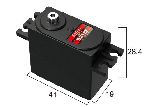 Сервопривод стандарт 46г BATAN D212F 10.0кг/0.06сек метал цифровий