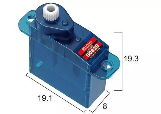 Сервопривод мікро 3.5г BATAN S0820 0.4кг/0.1сек цифровий