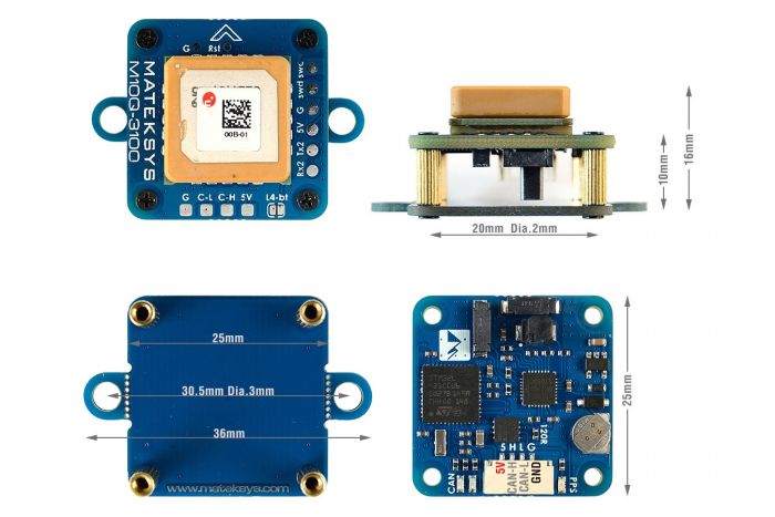 Приймач GPS Matek M10Q-3100 з компасом