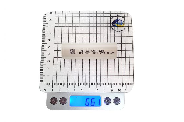 Аккумулятор 21700 Molicel INR21700-P42A Li-Ion 4200мАч 45A