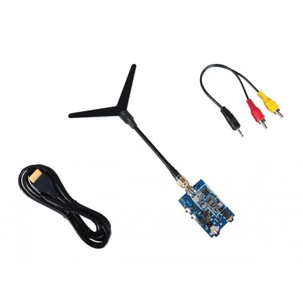 VRX 1G3 1.2-1.3G 9Ch Readytosky видеоприемник + диполь антенна, для FPV дронов на 9 каналов