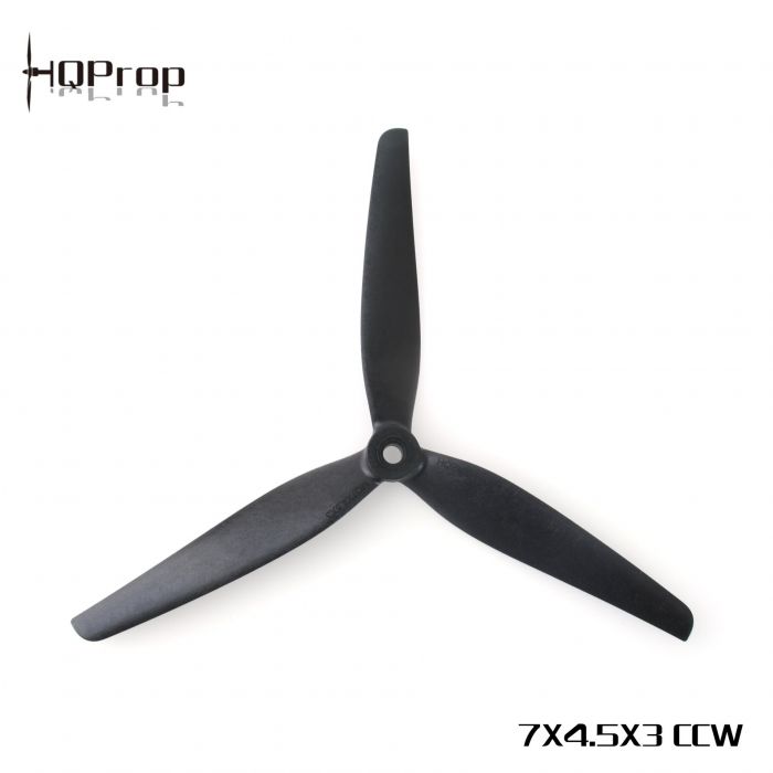 Пропелери HQProp MacroQuad 7X4.5X3 Black (2CW+2CCW) Glass Fiber Nylon (9331632036183) 4 шт.