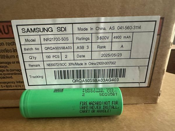 Акумулятор Samsung INR21700 50S 3.7V 5000mAh Оригінал