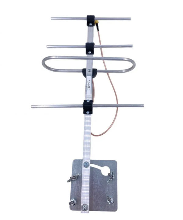 Направлена антена mini Yagi на 1000 МГц з підсиленням 8.6dBi, 4 секції SMA