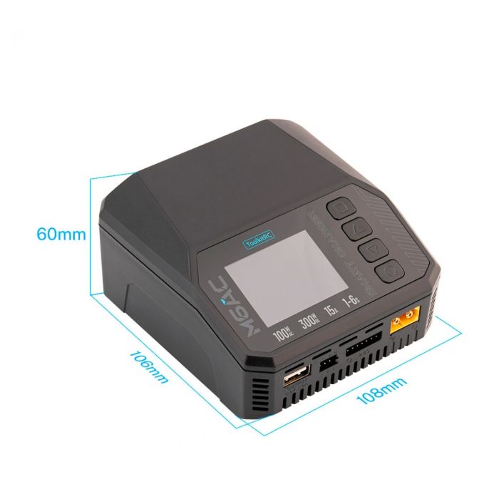 Зарядний пристрій ToolkitRC M6AC (AC 100W / DC 300W)