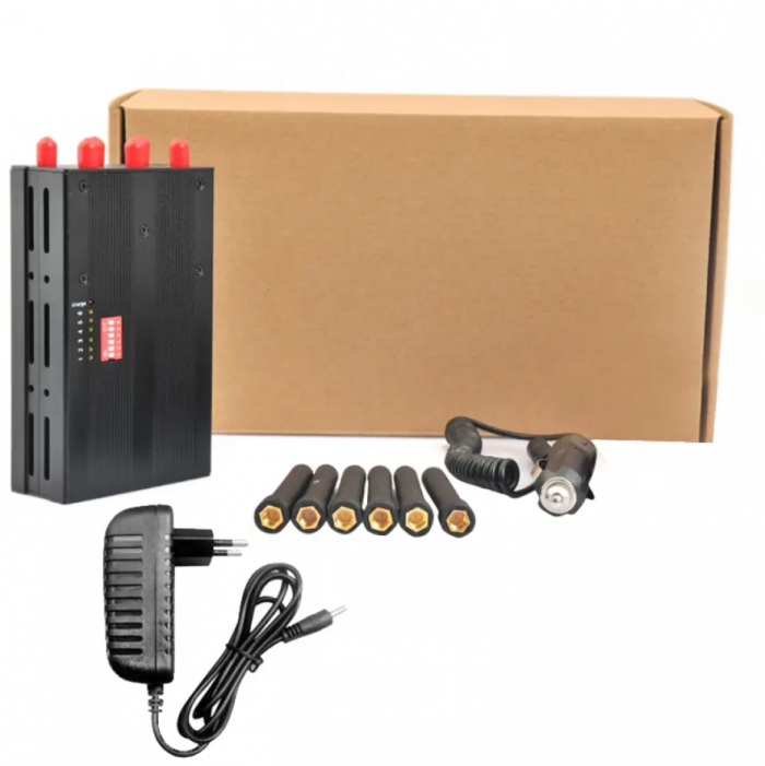 Потужна переносна глушилка GSM/CDMA/DCS/PHS/3G/4G/Wif, 6 антен