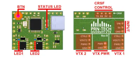 Адаптер Diversity VTX для FPV