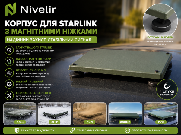 Захисний корпус для Starlink mini на авто