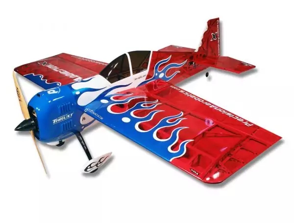 Літак радіокерований Precision Aerobatics Addiction X 1270мм KIT (червоний)
