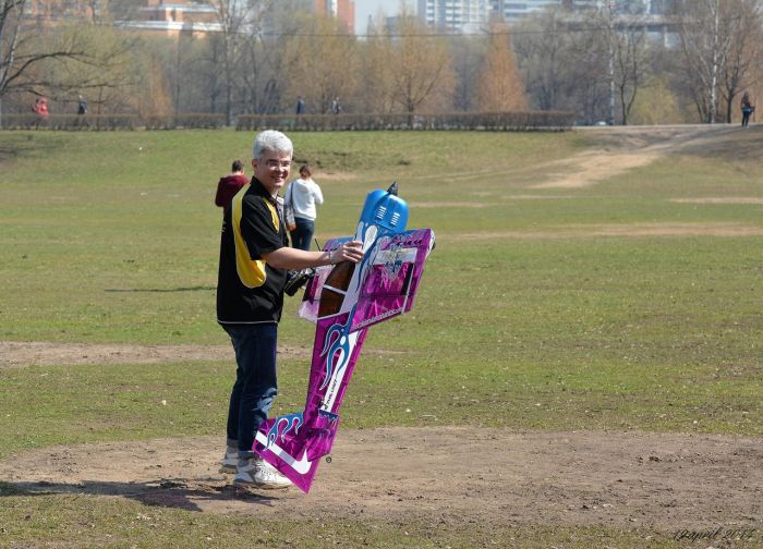 Літак радіокерований Precision Aerobatics Addiction XL 1500мм KIT (фіолетовий)