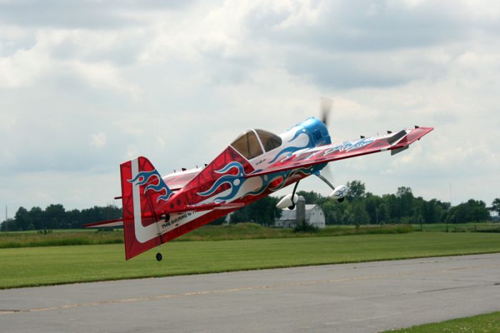 Літак радіокерований Precision Aerobatics Addiction XL 1500мм KIT (червоний)