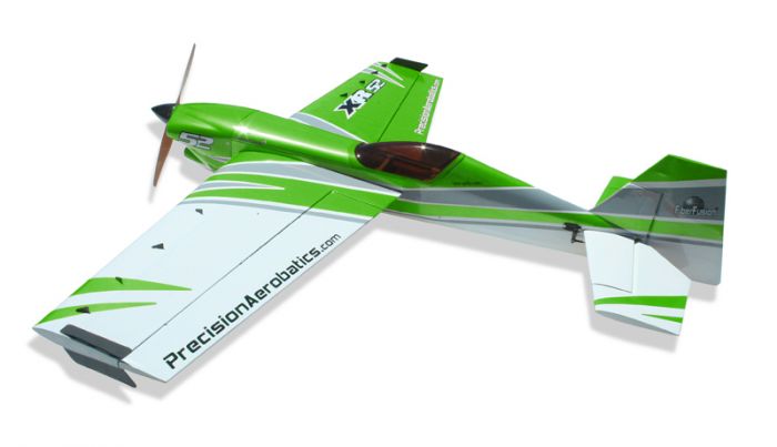 Літак радіокерований Precision Aerobatics XR-52 1321мм KIT (зелений)