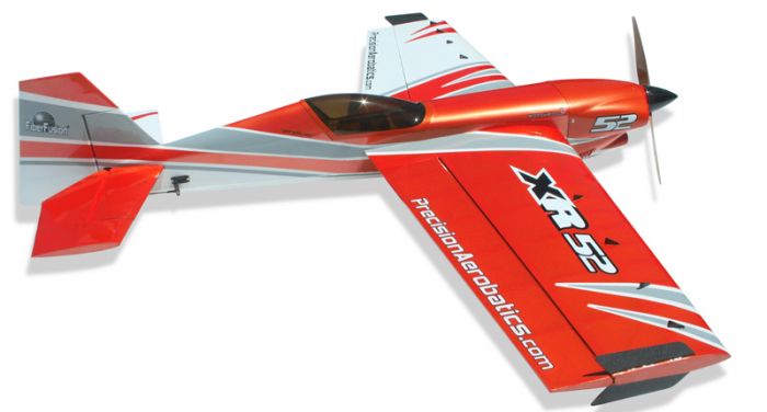Літак радіокерований Precision Aerobatics XR-52 1321мм KIT (червоний)