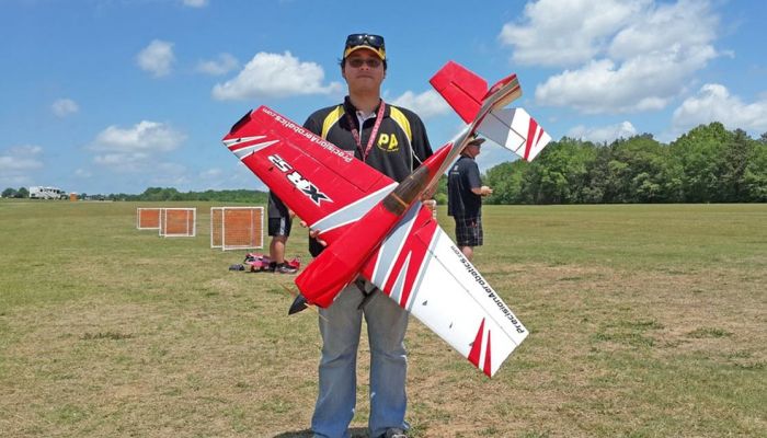 Літак радіокерований Precision Aerobatics XR-52 1321мм KIT (червоний)