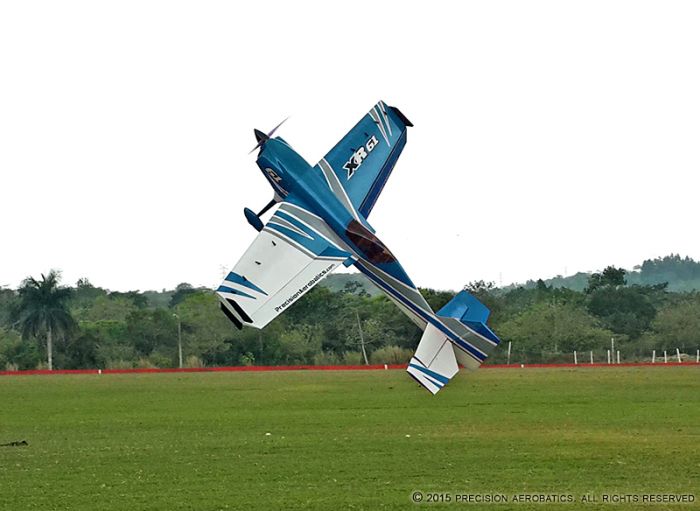 Літак радіокерований Precision Aerobatics XR-61 1550мм KIT (синій)