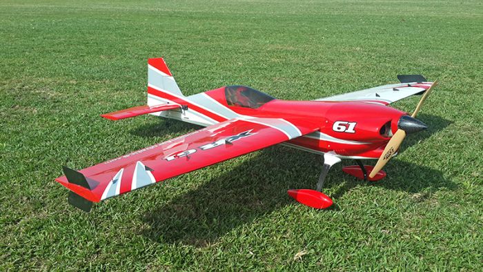 Літак радіокерований Precision Aerobatics XR-61 1550мм KIT (червоний)