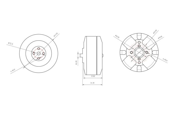 Мотор QX Motor QM5010 4110 380KV CW для мультикоптерів