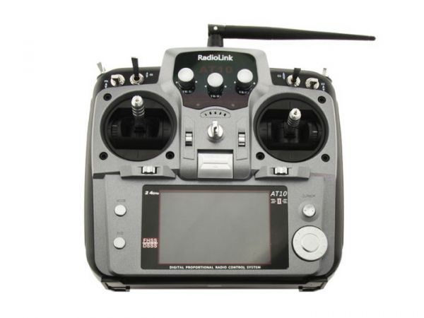 Апаратура р/в авіа 12к Radiolink AT10 II з приймачем R12DS (сірий)
