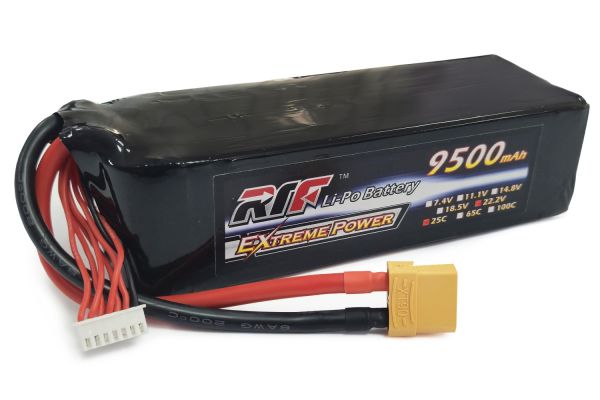 Акумулятор Dinogy Li-Pol RTF 9500mAh 22.2V 6S 25C XT90