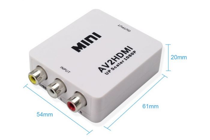 Конвертер відеосигналу ReadyToSky MINI AV RCA - HDMI