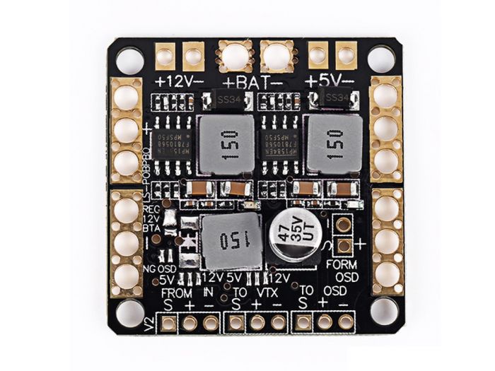 Плата розподілу живлення з BEC 5V, 12V та LC фільтром