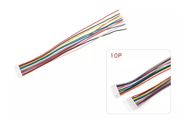 50 шт - Кабель 15см з одним конектором Micro JST GH 1.25мм F (10 pin)