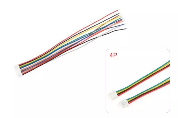 50 шт - Кабель 15см з одним конектором Micro JST GH 1.25мм F (4 pin)
