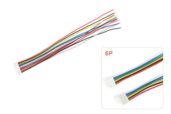 Кабель 15см з одним конектором Micro JST GH 1.25мм F (6 pin)