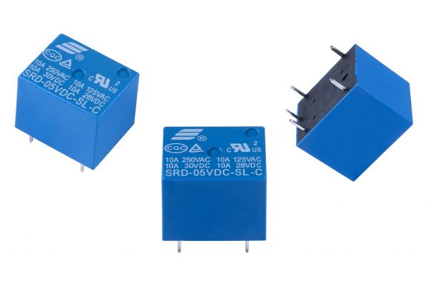 Реле SONGLE 10A 250 В перемикаюче (котушка 5 В DC)