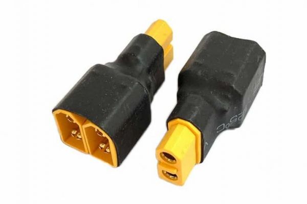 Перехідник XT60 для паралельного підключення двох батарей (тато х 2 – мама)