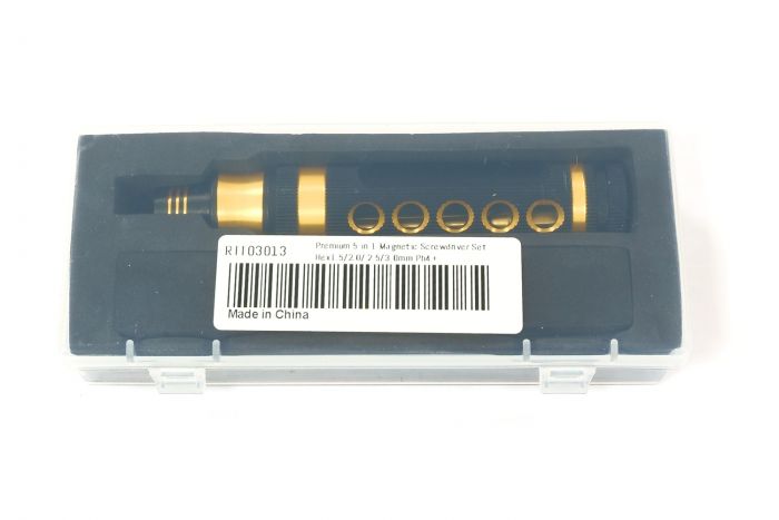 Викрутка 5в1 шестигранна RCTurn Premium 1.5/2.0/2.5/3.0/PH4+