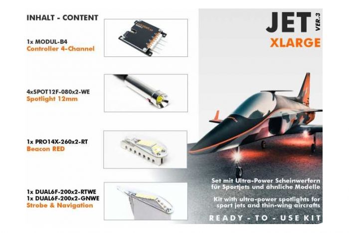 Комплект освітлення для моделей Unilight JET-XLarge v3
