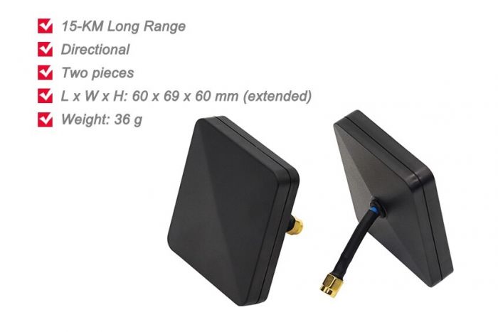Антени 2.4GHz SIYI MK15 MK32 14dB спрямовані SMA комплект 2 шт