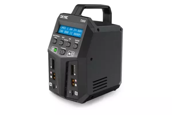 Зарядний пристрій універсальний дуо SkyRC T200 200W з блоком живлення (SK-100155)