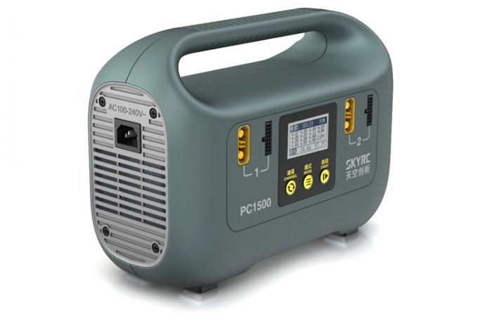 Зарядний пристрій дуо SkyRC PC1500 25A/1500W з/БЖ для Li-Pol 12S/14S акумуляторів (SK-100173)