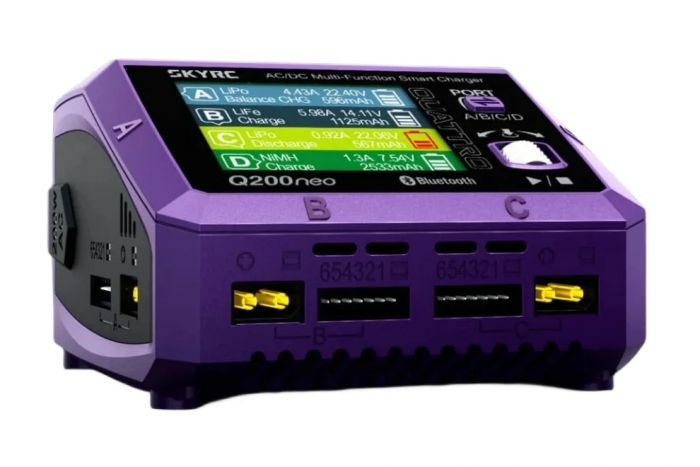 Зарядний пристрій кватро SkyRC Q200neo 200W/400W з/БЖ універсальний (SK-100197)