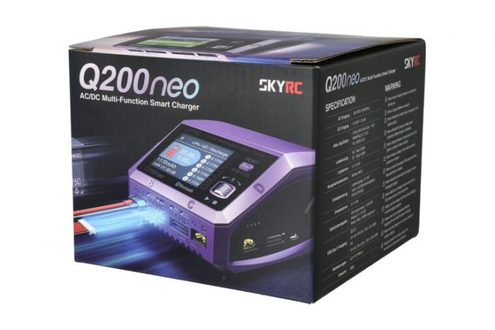 Зарядний пристрій кватро SkyRC Q200neo 200W/400W з/БЖ універсальний (SK-100197)